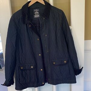 L.L. Bean Dark Quilted Puffer Coat